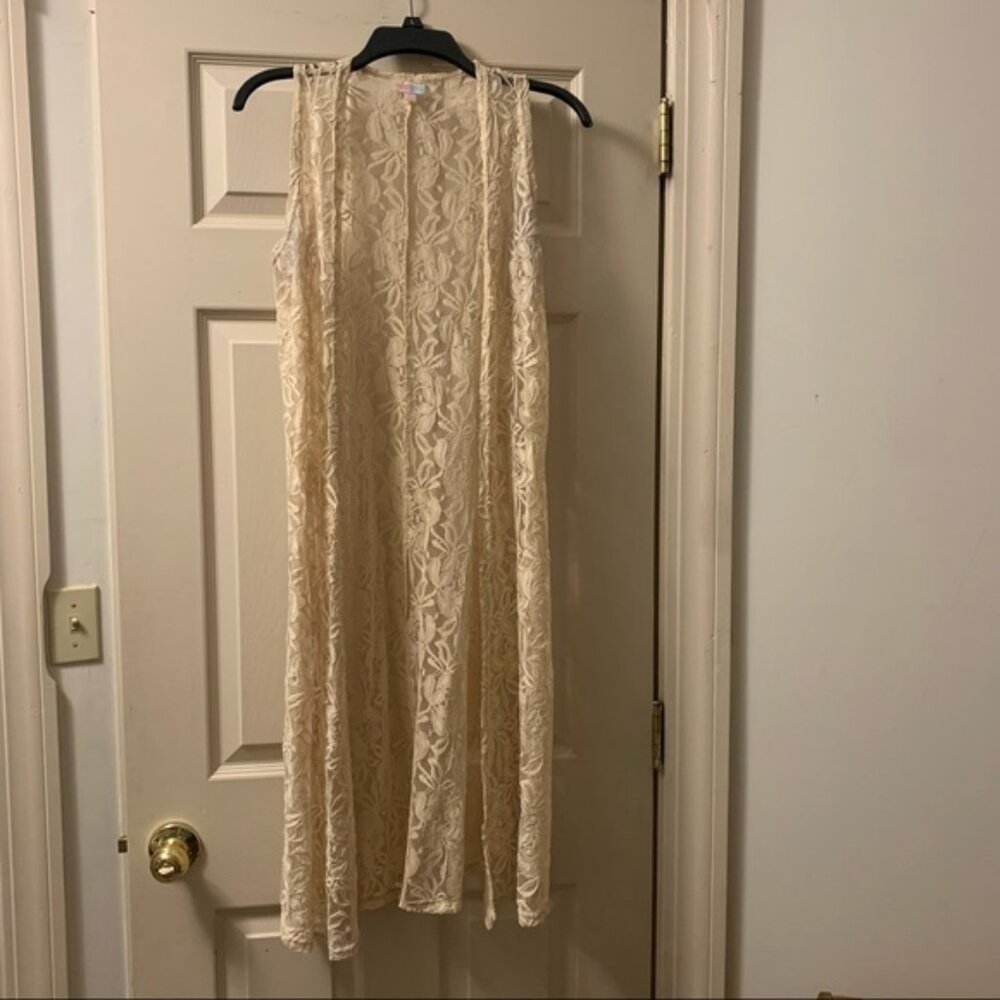 Lularoe Joy Lace Vest. Size XS.